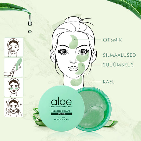 Holika Holika Aloe Soothing Essence 80% Hydrogel Eye Patch (60pcs)